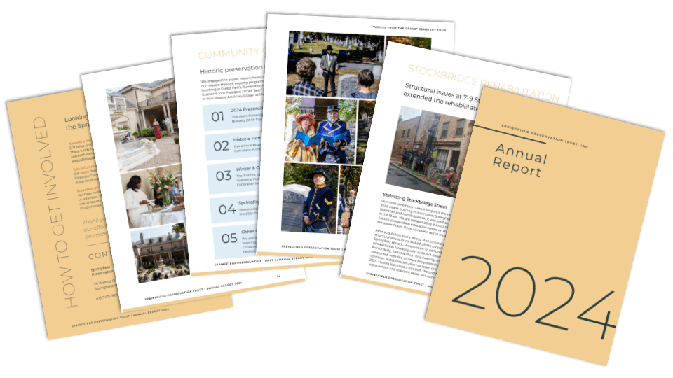 2024 Annual Report Preview Graphic - Springfield Preservation Trust